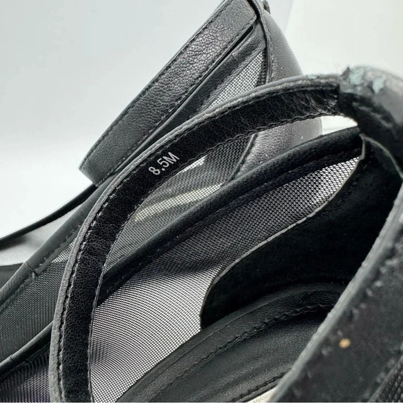 BCBG generation Cynthia black leather mesh pump - Picture 7 of 9